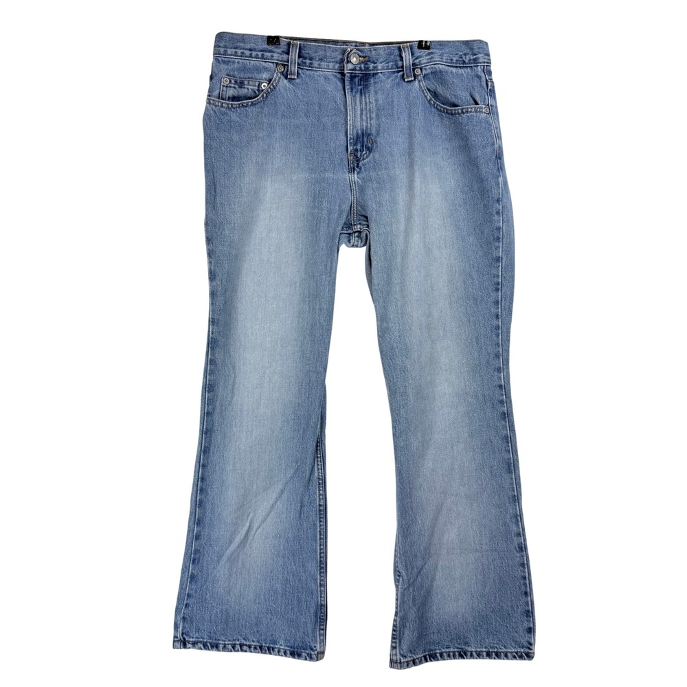 Vintage Old Navy Bootcut Jeans Women 14 Short Blue Denim Y2K Retro Indie‎